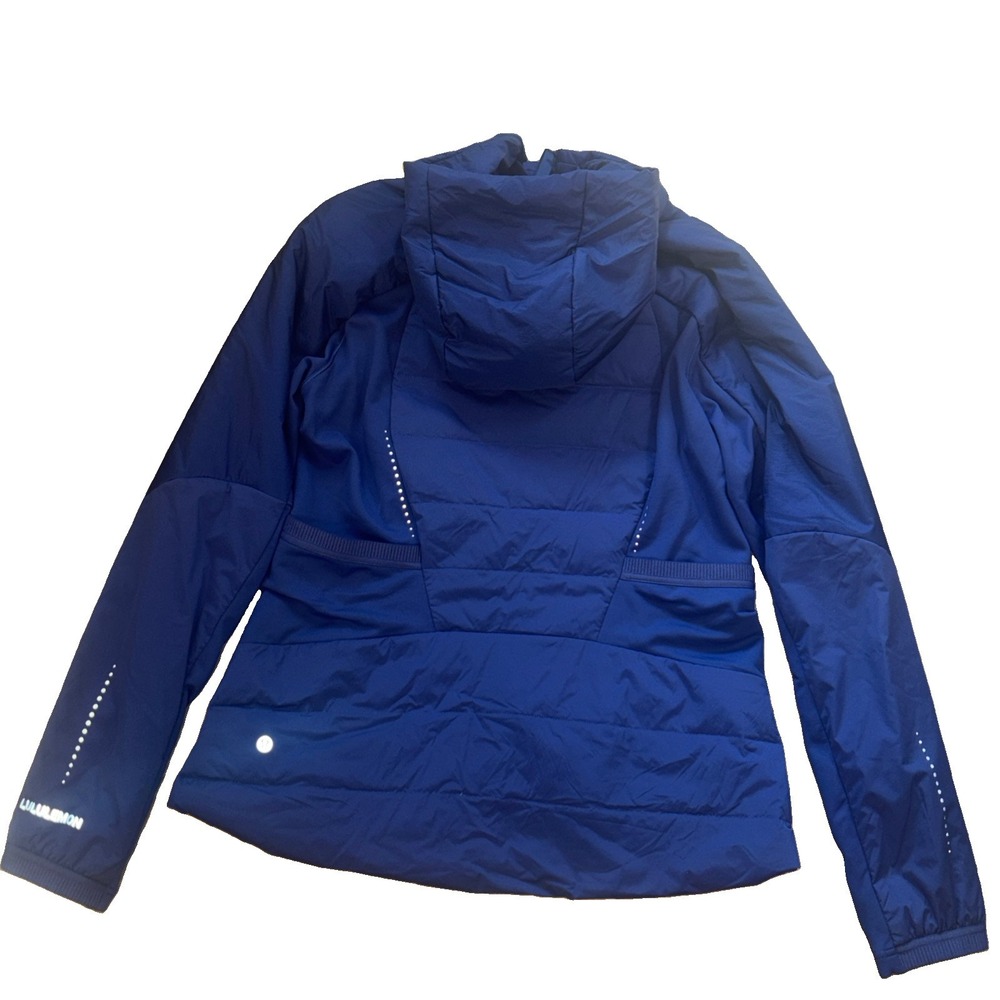 Lululemon Down For It All Jacket Size 14 Large Blue Coat Jacket Athletic Gym - Picture 6 of 11